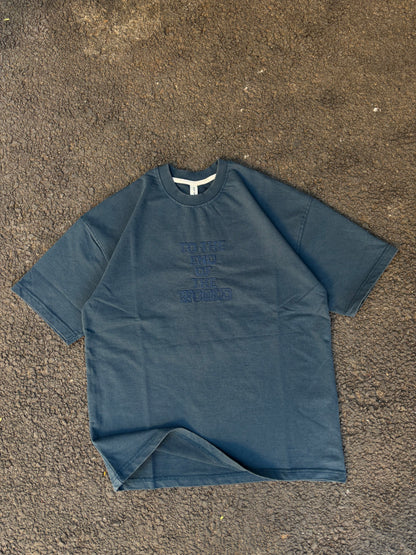 End of the world blue oversized tee