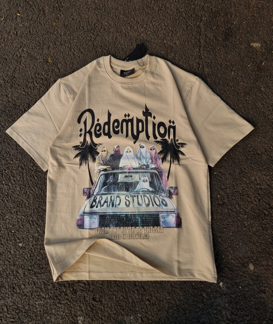 Redemption beige oversized tee