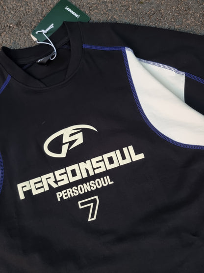 Personsoul black oversized tee