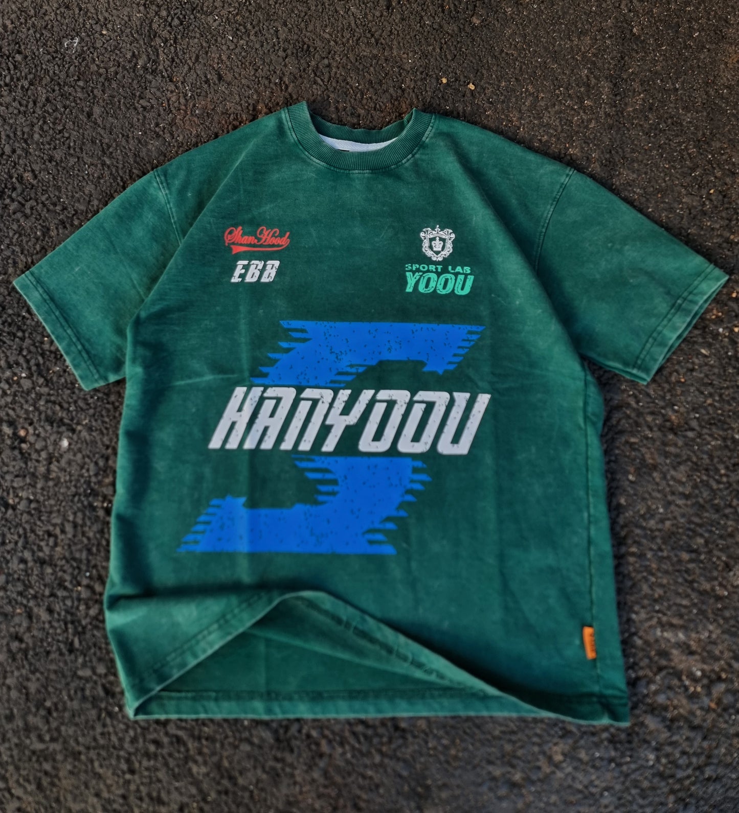 Hanyouu green oversized tee